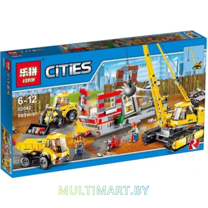 Конструктор Lepin 02042 Снос здания (869 деталей)